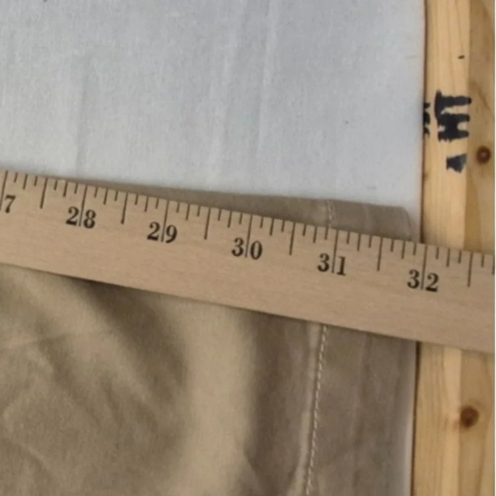 New York &‎ Company women's khaki flat front chino pants sz. 18 tall Cotton